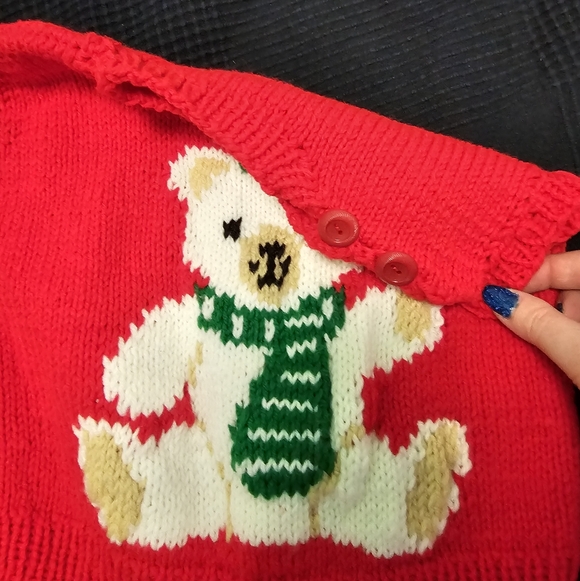 Vintage Teddy Bear Sweater Vest - Picture 7 of 9